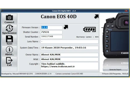 Canon Eos Digital Info v1.4